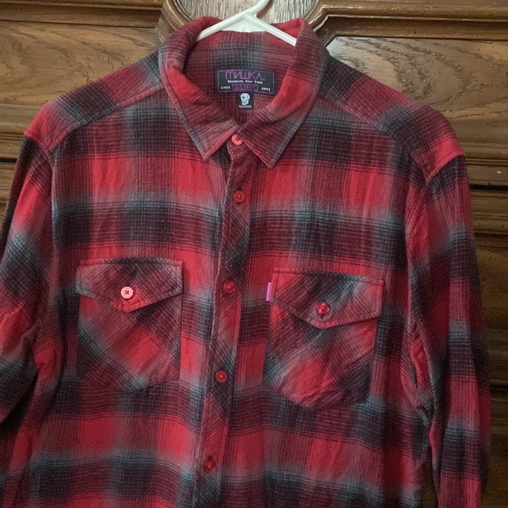 Mishka flannel button up - Picture 2 of 5